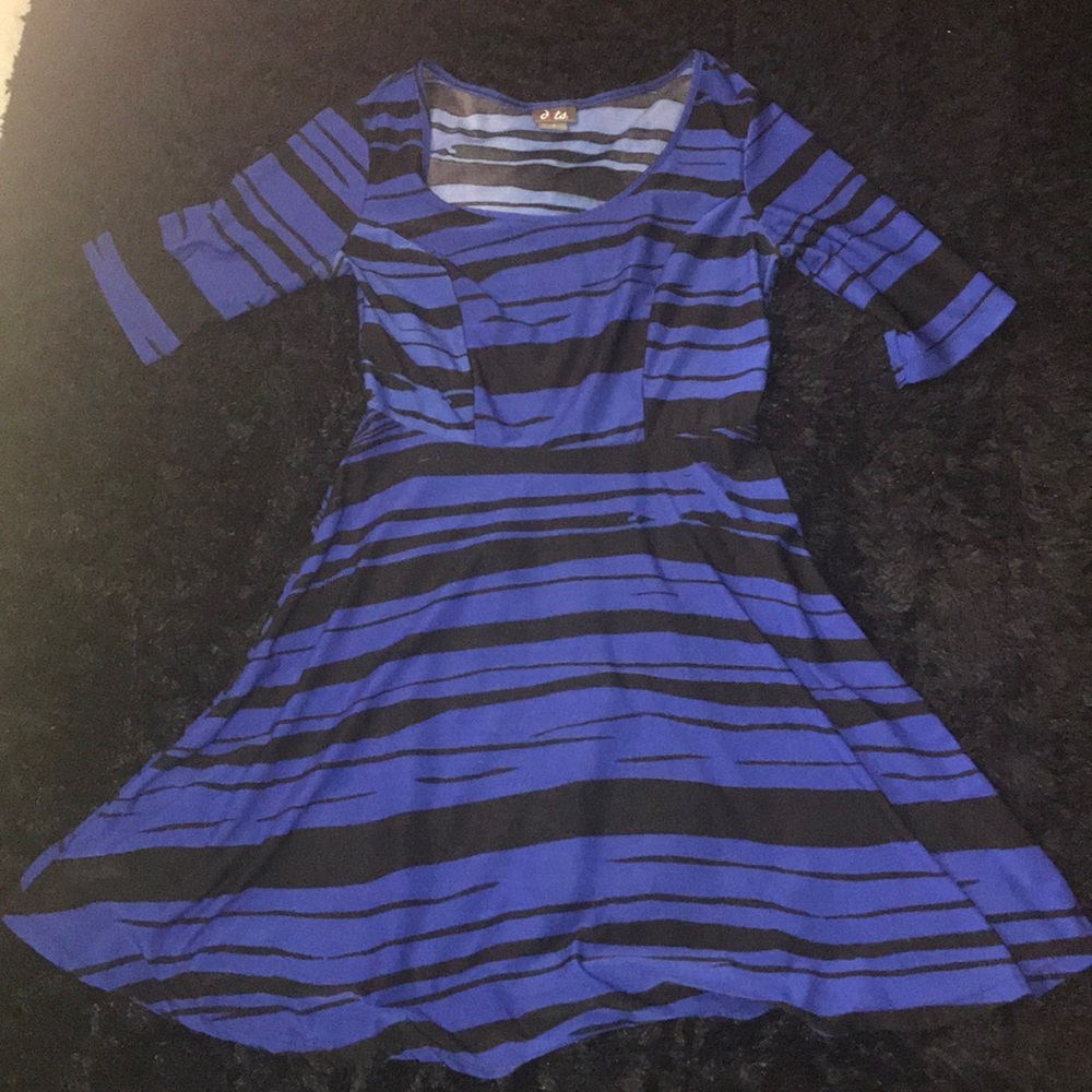Beautiful Dots Blue Dress